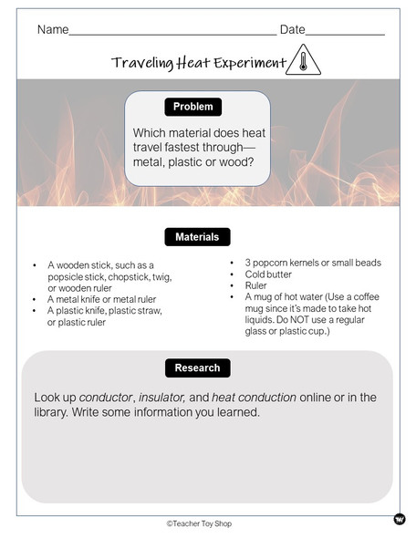 Heat Transfer and Heat Energy Activity | Distance Learning for Google Slides™ + Print