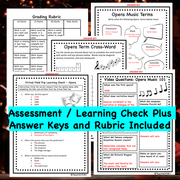 Opera Music Virtual Field Trip - Digital  Resource for Google 