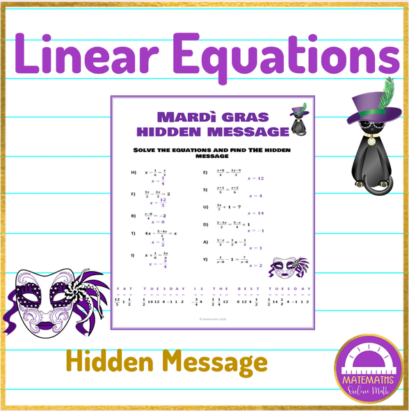 Mardi Gras Rational Equations Hidden Message