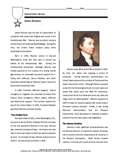 Biography: James Monroe