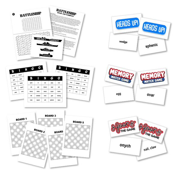 Medical Terminology CUSTOMIZABLE Review Games! 6 Games Included!