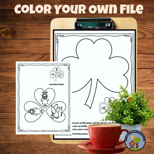 Three Persons in One God Holy Trinity Shamrock Craft