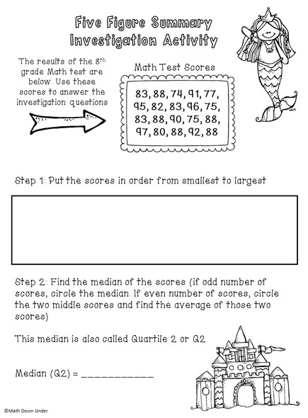 Box and Whisker Plot Activity - Five Figure Summary + IQR Investigation!