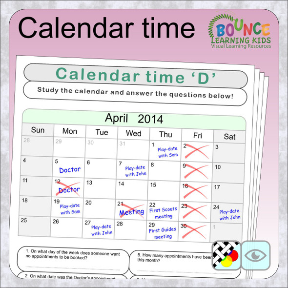 Calendar time cover