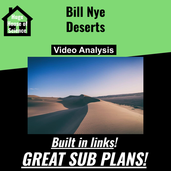 Bill Nye - Deserts Google Form (Great sub plans or distance learning!)