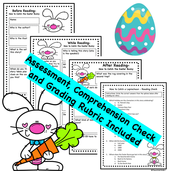 FREE How to Catch the Easter Bunny - Spring  Read Aloud Activity Pack  (Printable Version)