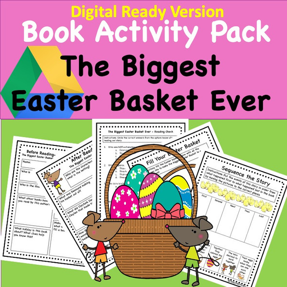  The Biggest Easter Basket Ever- Spring  Read Aloud Activity Pack  (Digital Ready Version)