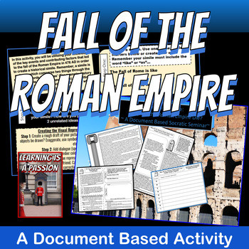 World History | Fall of the Roman Empire | Rome |  Document Based Student Activity 