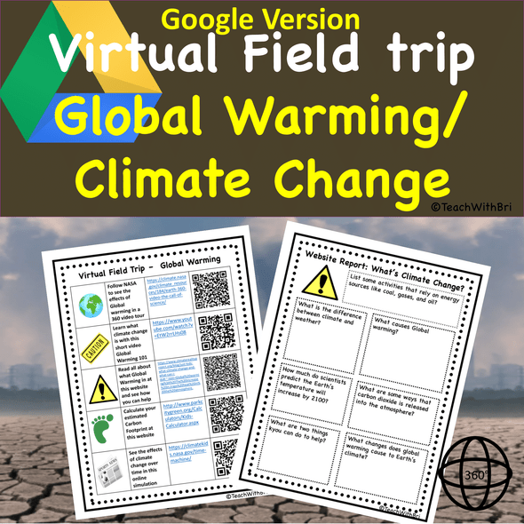  Virtual Field Trip to Explore Global Warming - Printable and Digital Versions Included