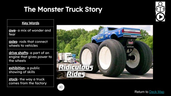 Monster Trucks Informational Text Reading Passage and Activities