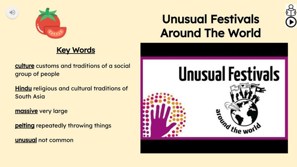 Festivals Informational Text Reading Passage and Activities
