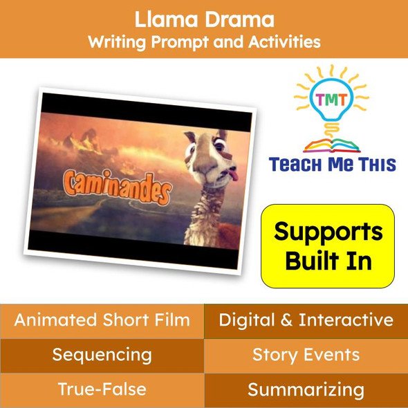 Writing Prompt and Activities: Llama Drama Animated Short Film