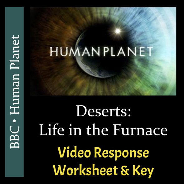 Human Planet - Episode 2 - Deserts: Life in the Furnace - Video Response Worksheet & Key (Editable)