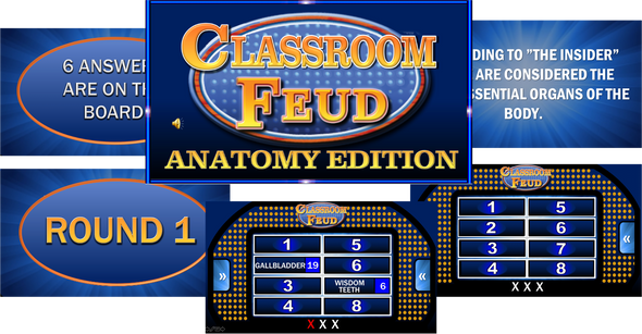 CLASSROOM FEUD- ANATOMY EDITION! Great game to bring FUN in the classroom!