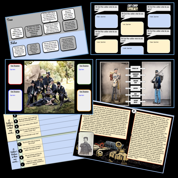 U.S. History | The Civil War | A Soldier's Life | Document Based Activity