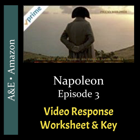 Napoleon - Episode 3 - Video Response Worksheet & Key (Editable)
