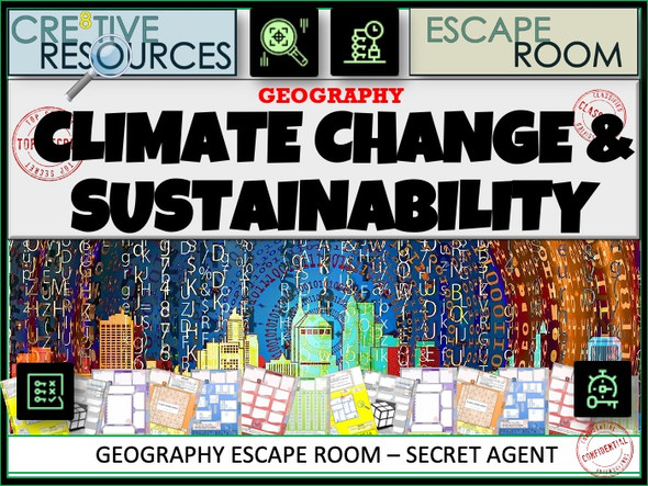 Climate Change & Sustainability - Geography Escape Room 