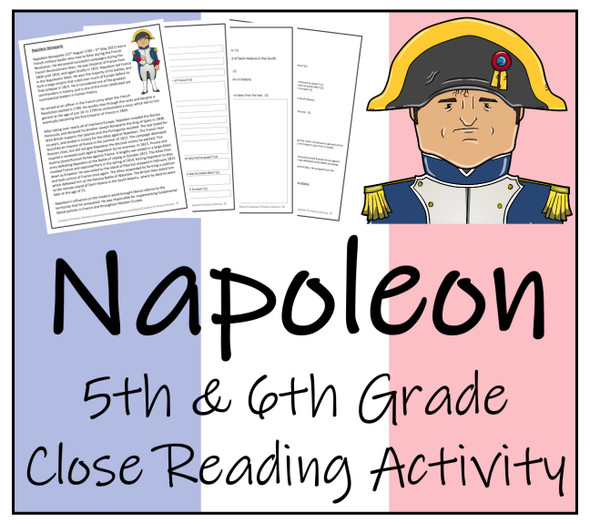 Napoleon Close Reading Activity | 5th Grade & 6th Grade