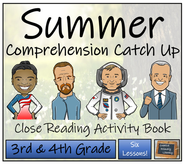 Summer Comprehension Catch Up | Close Reading Book | 3rd Grade & 4th Grade