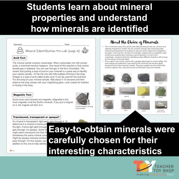 Mineral Identification Lab | Rocks and Minerals Activity for Earth Science Unit