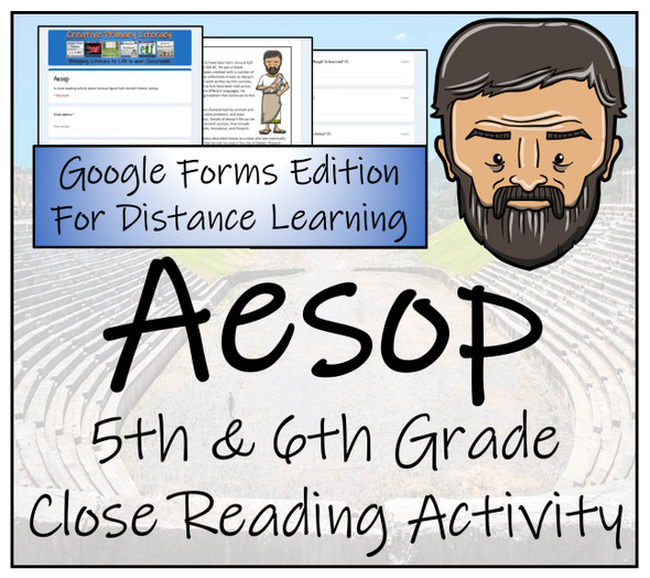 Aesop Close Reading Activity Digital & Print | 5th Grade & 6th Grade