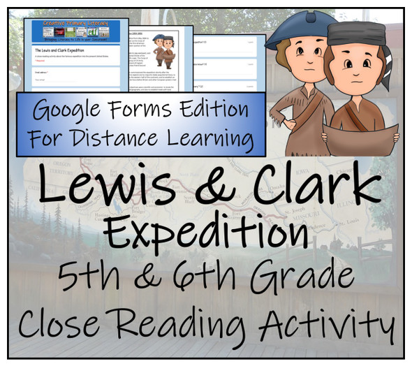 Lewis & Clark Close Reading Activity Digital & Print | 5th Grade & 6th Grade