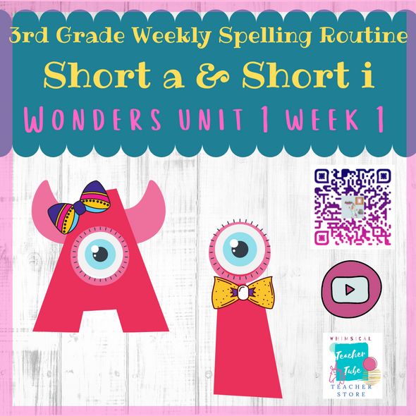 3rd Grade Weekly Spelling Routine-Short a and Short i