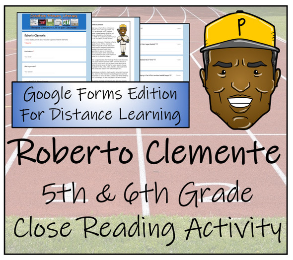 Roberto Clemente Close Reading Activity Digital & Print | 5th Grade & 6th Grade