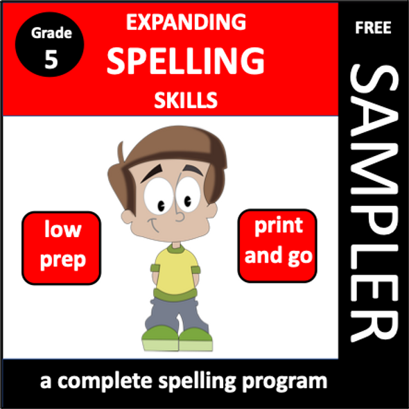 Expanding Spelling Skills: Grade 5 Sampler (FREE)