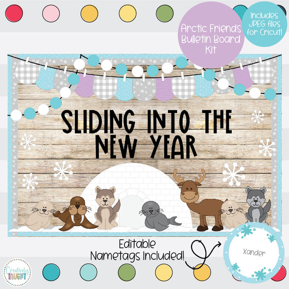 Arctic Animals - Winter - January Bulletin Board Kit Arctic Animals - Winter - January Bulletin Board Kit