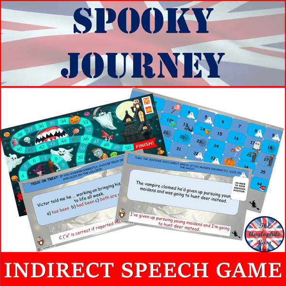 ELA Halloween game | Direct and indirect speech |