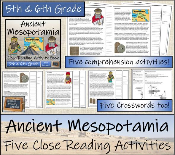 Ancient Mesopotamia Close Reading Book | 5th Grade & 6th Grade