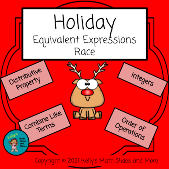 Christmas Equivalent Expressions Race - Digital