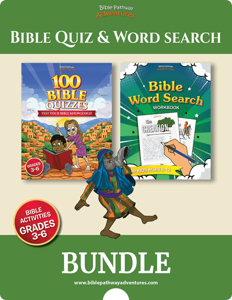 BUNDLE: Bible Quiz & Word Search Puzzle Books