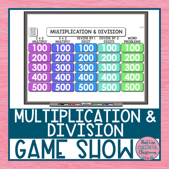 5th Grade Multiplication & Division Math Game Show