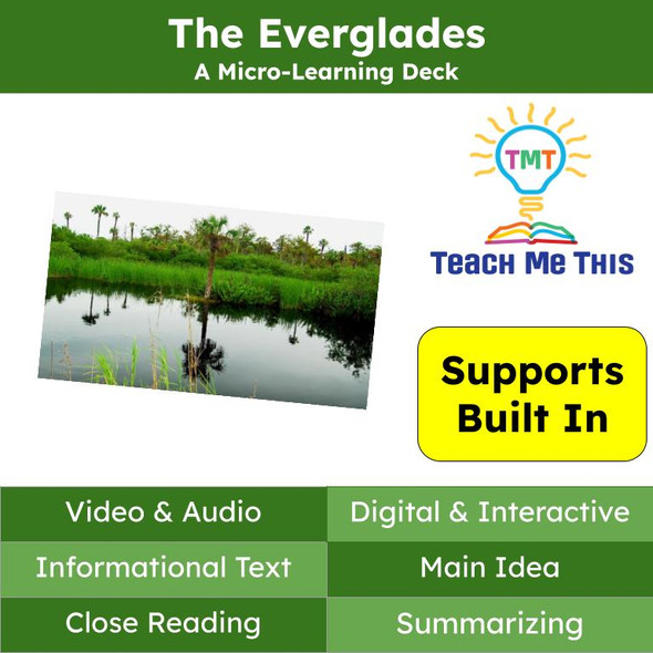 Everglades  Informational Text Reading Passage and Activities