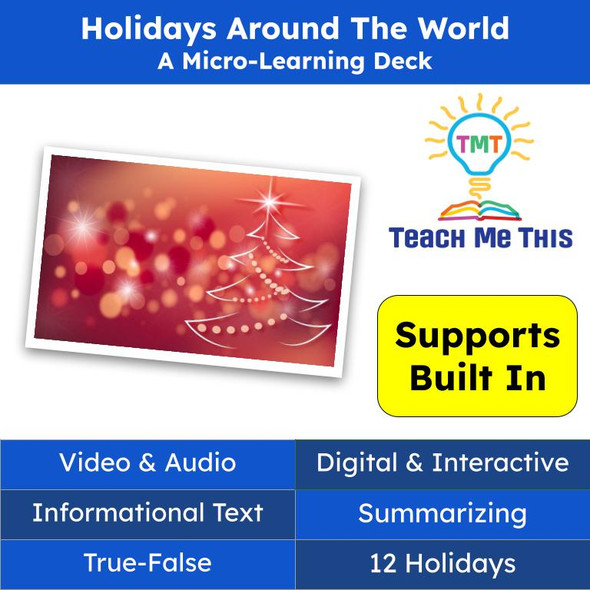 Holidays Around the World Informational Text Reading Passage and Activities