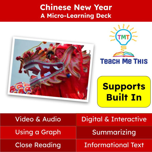 Chinese New Year Informational Text Reading Passage and Activities