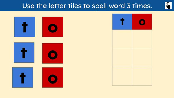 Learn to Read and Spell Sight Words Lesson 3