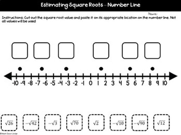 Real Number System Activities - PDF & Digital for Distance Learning