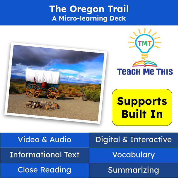 Oregon Trail Informational Text Reading Passage and Activities