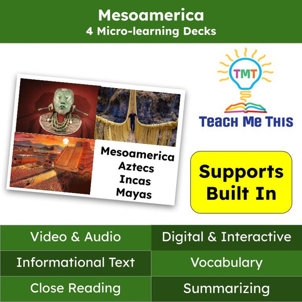 Mesoamerica Informational Text Reading Passage and Activities Bundle