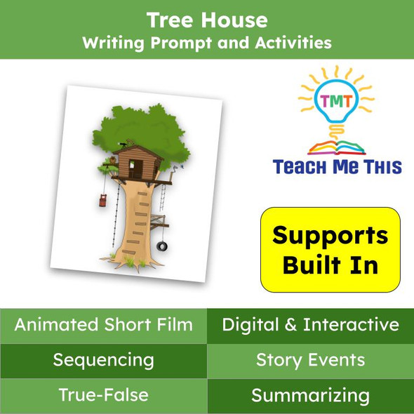 Writing Prompt and Activities: Tree House Animated Short Film