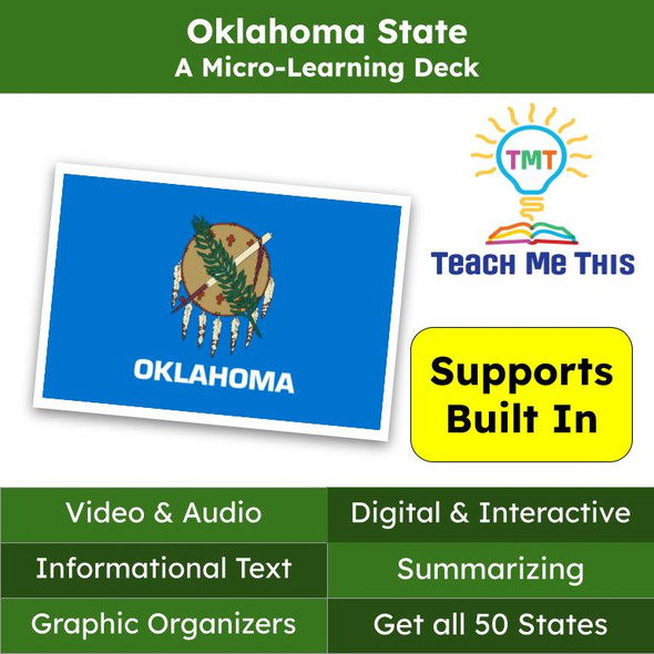 Oklahoma (50 States and Capitals) Informational Text and Activities