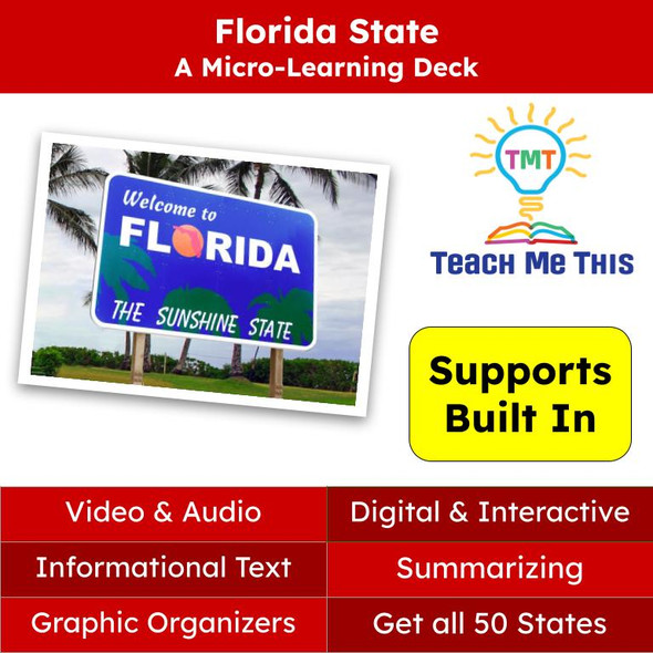 Florida (50 States and Capitals) Informational Text and Activities