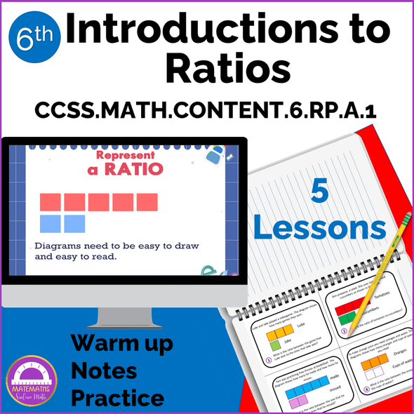 Math Introduction to Ratios CCSS 6.RP.A.1