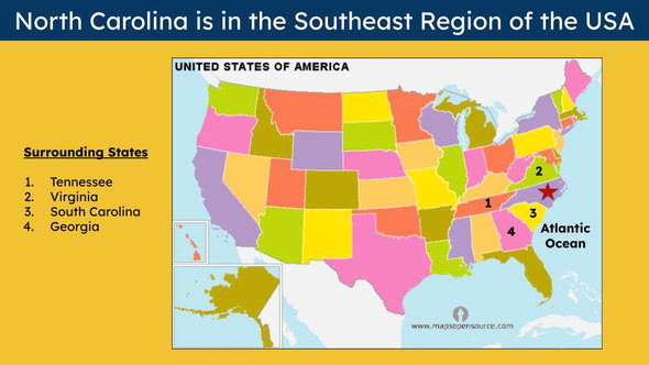 North Carolina (50 States and Capitals) Informational Text and Activities