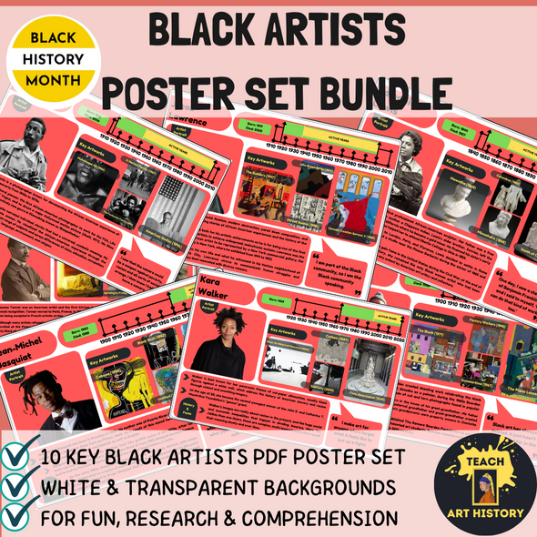 Black Artists Research Posters Bundle 