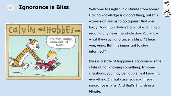 Ignorance Is Bliss Figurative Language Reading Passage and Activities