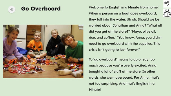 Go Overboard Figurative Language Reading Passage and Activities